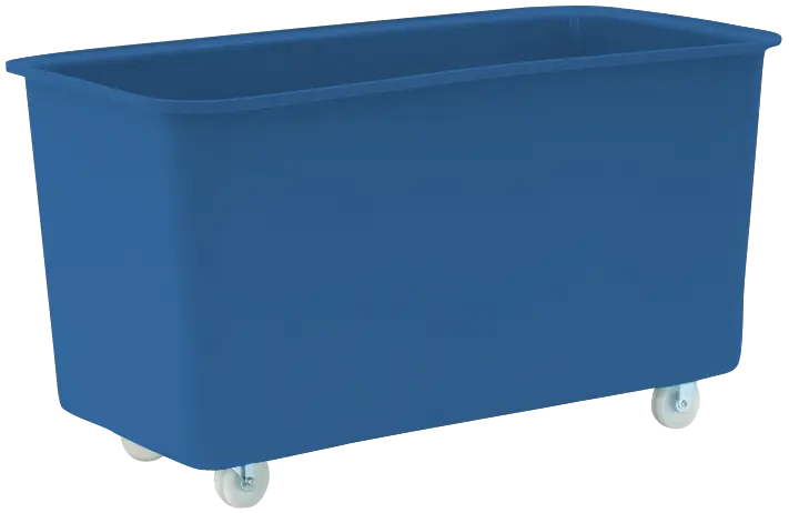 Contenedor de plástico de 450 l, azul