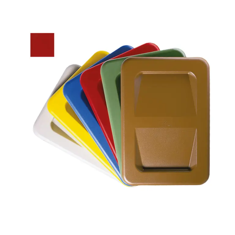 Tapa de plástico para carro de recogida universal rojo