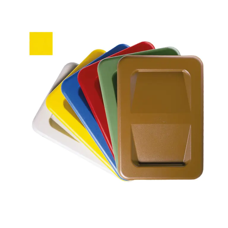 Tapa de plástico para carro de recogida universal amarillo