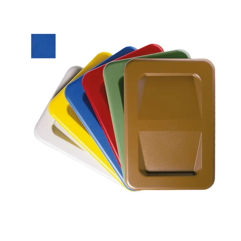 Tapa de plástico para carro de recogida universal azul
