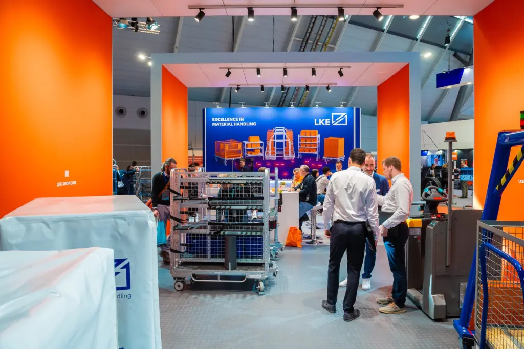 LKE-Messestand auf der LogiMAT in Stuttgart